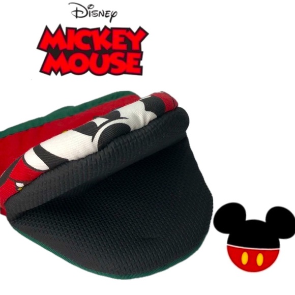 Disney 2 Pack Mickey Mouse Oversized Mini Mitts Christmas Lights MCM Retro Green - Picture 3 of 14
